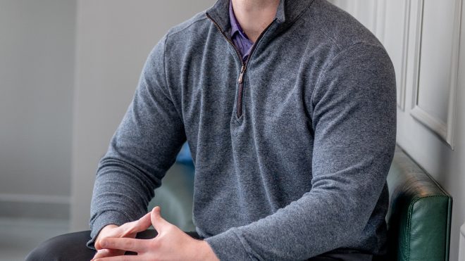 Professional headshot using office space at RSM Madison