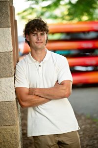 Urban senior photo of Graham on Monroe Street Madison