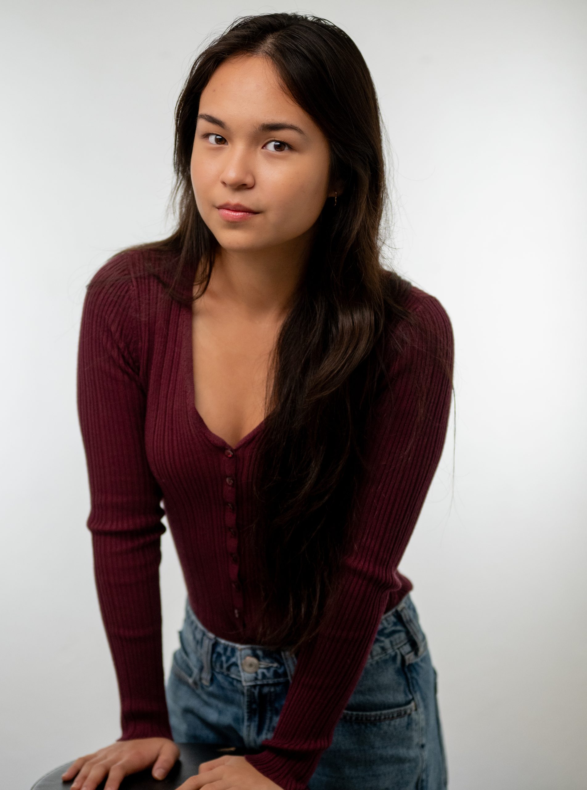 Teen actor headshot session Middleton WI mobile studio